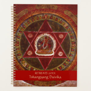 Agenda Vajrayogini está em dois triângulos vermelhos cruz