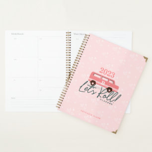 Agenda Vamos Roll Divertido Rosa Menina Vintage Van