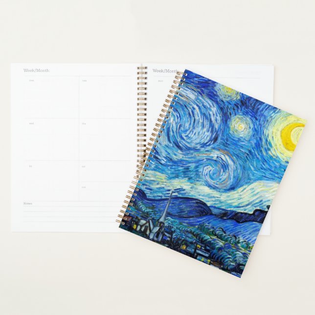 Agenda Van Gogh A Semana da Noite Estrelada/Planejador me (Exibição)