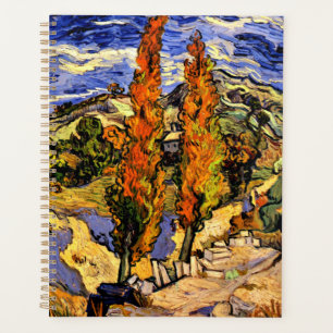 Agenda Van Gogh - Dois Poplars em um Hill