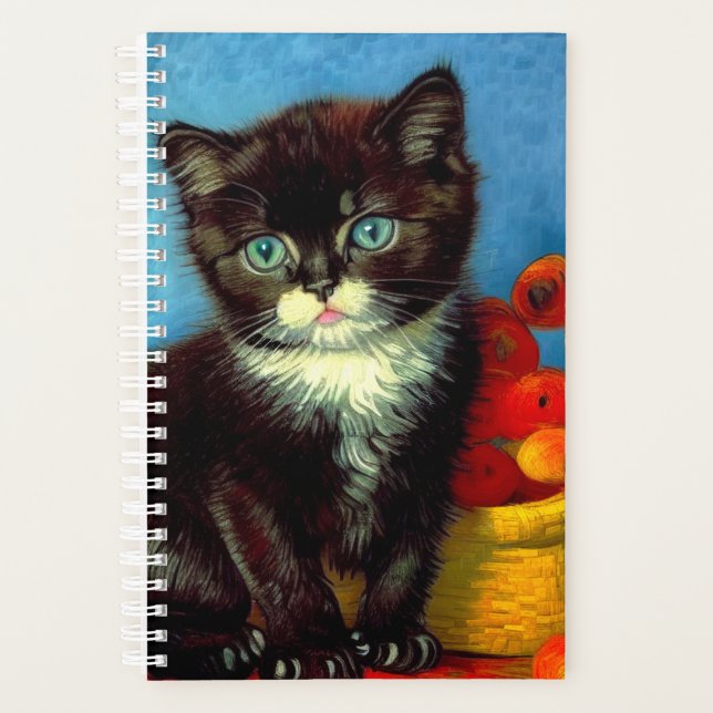 Agenda Van Gogh Tuxedo Cat (Frente)