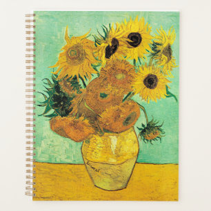 Agenda Van Gogh - Vaso com 12 Girassóis