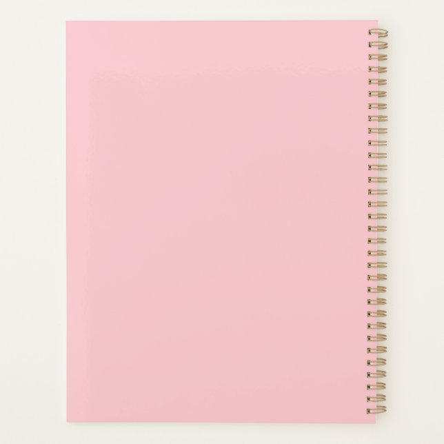 Agenda Vaqueira Cor-de-rosa e Animada (Verso)