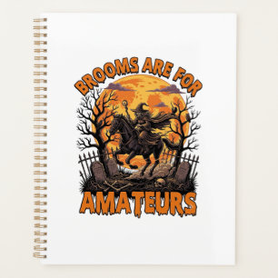 Agenda Vassouras São Amadores Halloween Bruxa Cavalo Lua