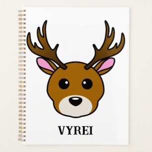 Agenda Veado de Cartoon Bonito