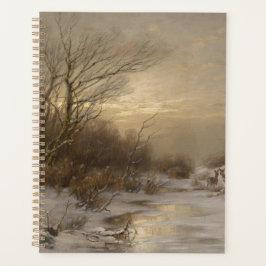 Agenda Veado em Paisagem de Inverno - Désiré Thomassin