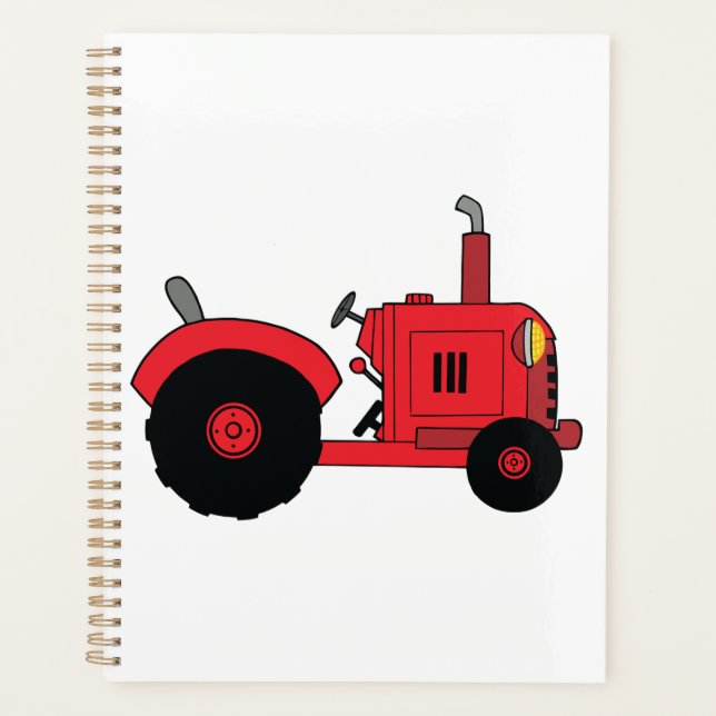 Agenda Veículo Trator Vermelho da Fazenda (Frente)