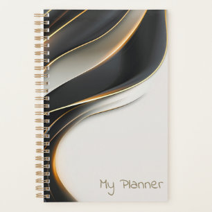 Agenda Velo Preto Elegante Personalizado