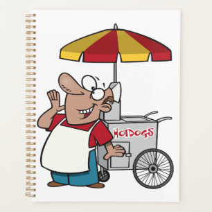 Agenda Vendedor de Carrinho de Cachorro Quente Comida de