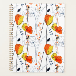 Agenda Verão tropical | Belos Design de flores amarelas