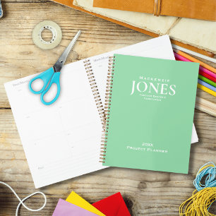 Agenda Verde de Casa Personalizada Padrão