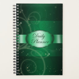 Agenda Verde Floral Moderno