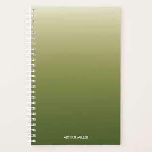 Agenda Verde-Grande Gradiente Personalizado