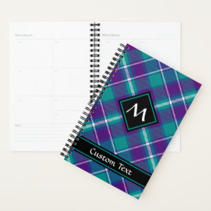 Agenda Verde marinho, Roxo e Tartan Azul