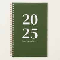 Verde Oleícola Moderno Personalizado Mensal/Semana