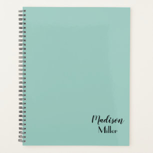Agenda Verde simples personalizado