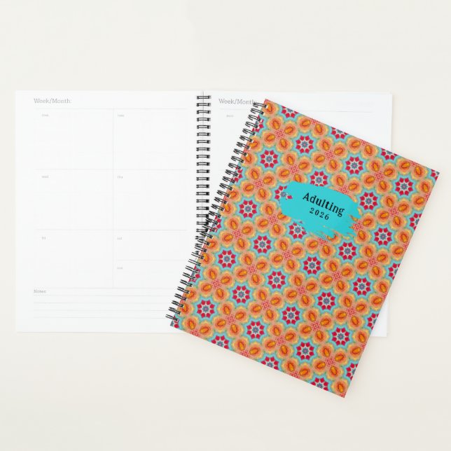 Agenda Vermelho e Turquesa (Exibição)