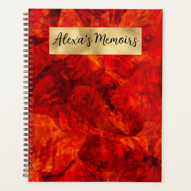 Agenda Vermelho, Preto e Dourado (Frente)