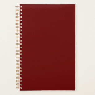 Agenda Vermelho sangue (cor sólida)