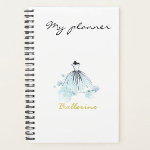 Agenda Vestido de Moda Azul-Cria Moderno Elegante