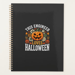 Agenda Vetor de Abóbora de Engenheiro de Halloween