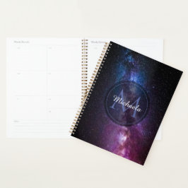 Agenda Via Látea, cores brilhantes, monograma personalizá