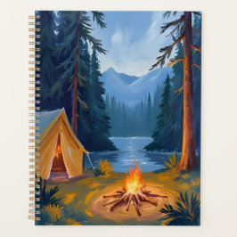 Agenda Viagem de Acampamento Fogueira Florestal Tenda Aqu