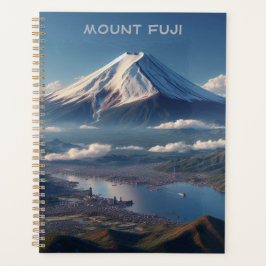 Agenda Viagem do Monte Fuji paisagem realista no Japão