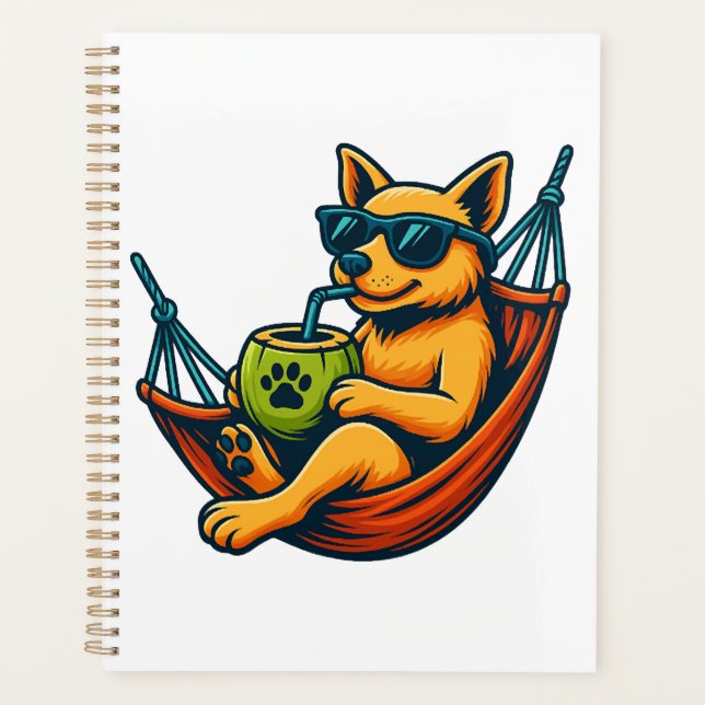 Agenda Vibrações de Cachorrinho Tropical (Frente)