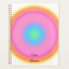 Agenda Vibrações Positivas - Gradiente Radial Colorido