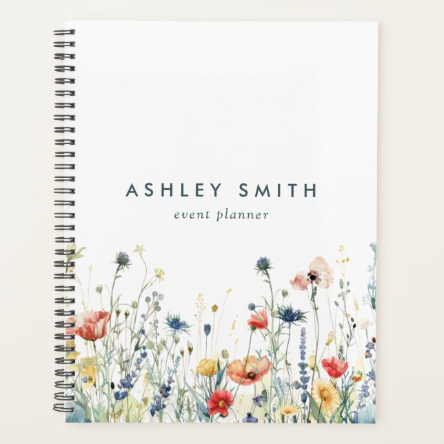 Agenda Vibrant Wildflower Planner (Frente)