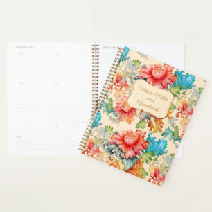 Agenda Victorian Vintage - Padrão Floral
