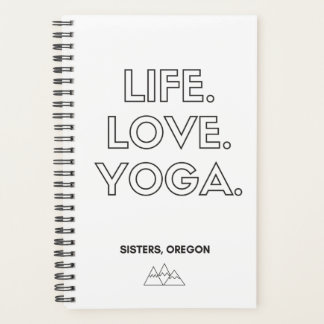 Agenda Vida.Amor.Yoga. Notebook espiral