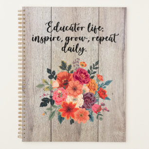 Agenda Vida de Educador Inspire Cresça Repita Diariamente