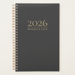 Agenda Vida Plena Iniciales Personalizados 2026 Minima