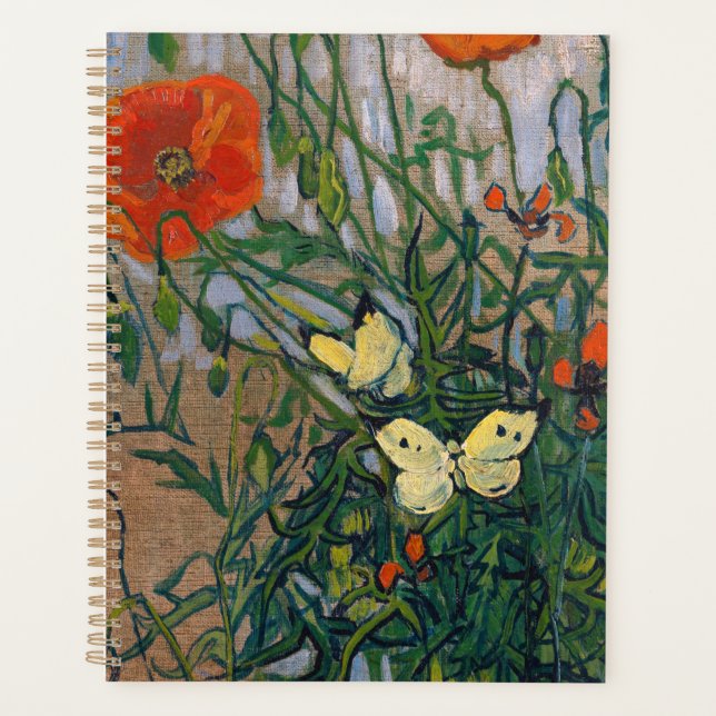 Agenda Vincent van Gogh - Borboletas e papagaios (Frente)