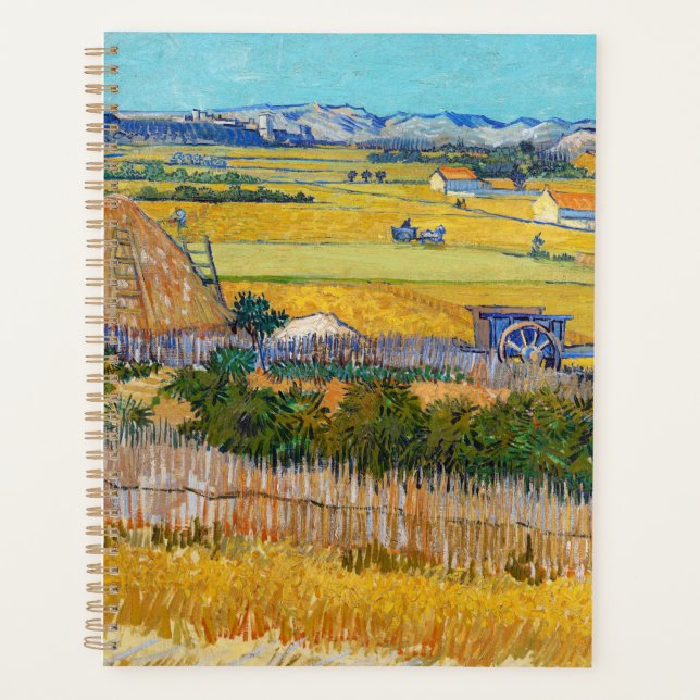 Agenda Vincent van Gogh - Colheita em La Crau (Frente)