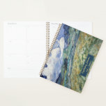 Agenda Vincent Van Gogh Landscape Vintage Art Monogramed<br><div class="desc">Tipo de letra de tipografia personalizada, personalizada, bela, elegante, falsa escrita em ouro, viagem / paisagem / natureza / amantes da arte de vintage e conhecedores do Van Gogh, semanais e mensais com uma bela obra-prima colorida e detalhada óleo de vintagem na pintura de canvas, de Vincent van Gogh, da...</div>