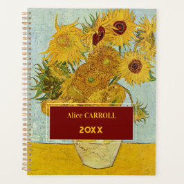 Agenda Vincent Van Gogh - Vase com Doze Girassóis