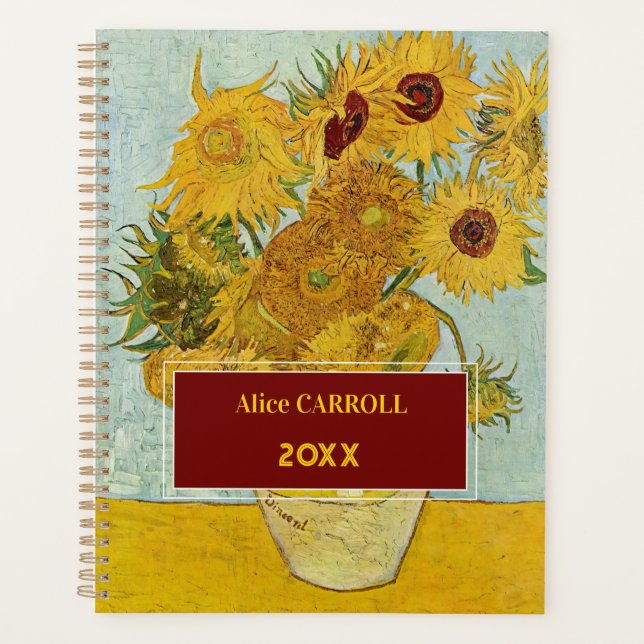Agenda Vincent Van Gogh - Vase com Doze Girassóis (Frente)