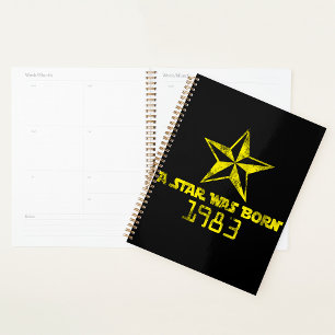 Agenda Vintage A Star Era Nascer Yellow Star 1983