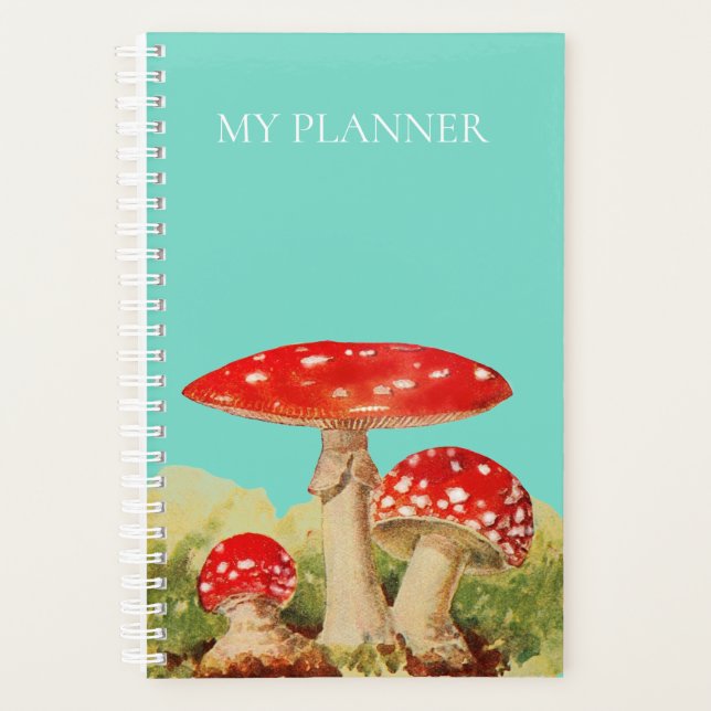 Agenda Vintage Amanita Muscaria Mushroom (Frente)
