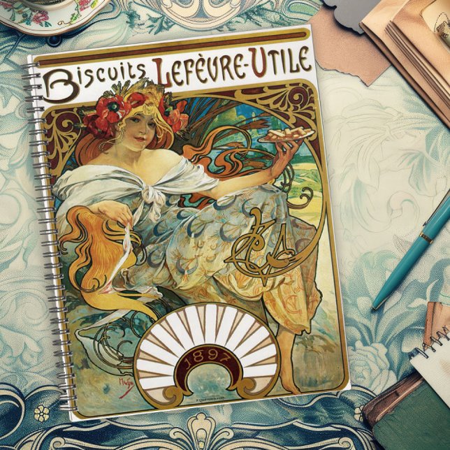 Agenda Vintage Art Nouveau Poster Design (Criador carregado)