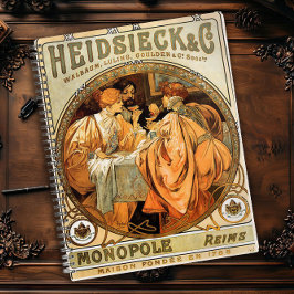 Agenda Vintage Art Nouveau Poster Design