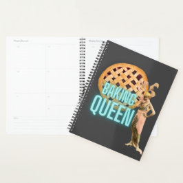 Agenda Vintage Baking Queen na Cinza