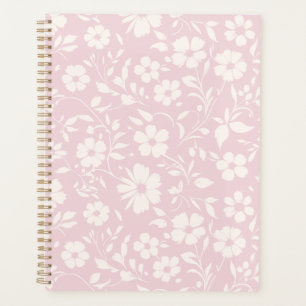 Agenda Vintage Bloom Neutro - Rosa Bege