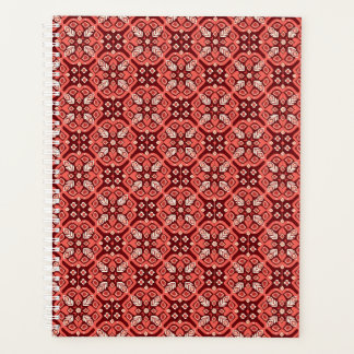 Agenda Vintage Boho Geométrico Padrão Floral