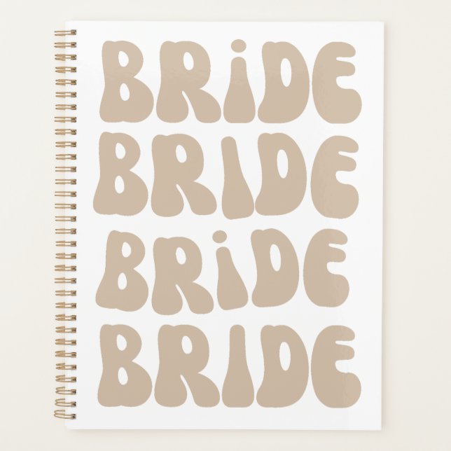 Agenda Vintage da Festa de solteira Retroativa Moderna (Frente)