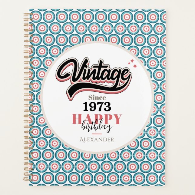 Agenda Vintage desde - 1973 (Frente)