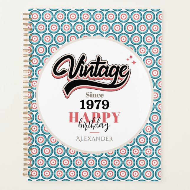 Agenda Vintage desde - 1979 (Frente)
